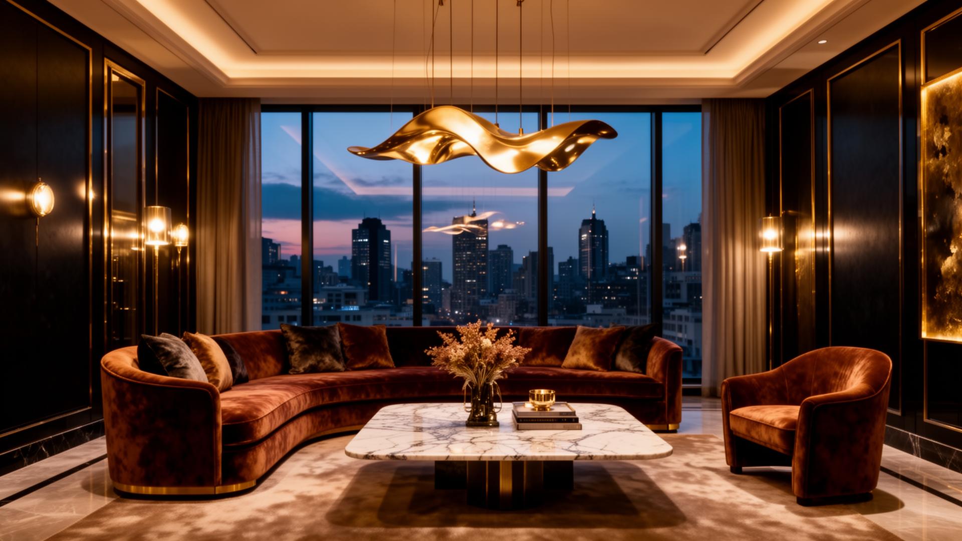 Luxury interior living room